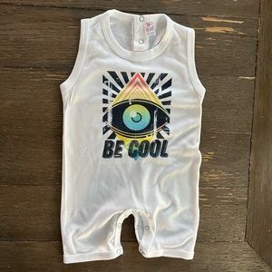 Small boutique “Be Cool” romper size 12-18m